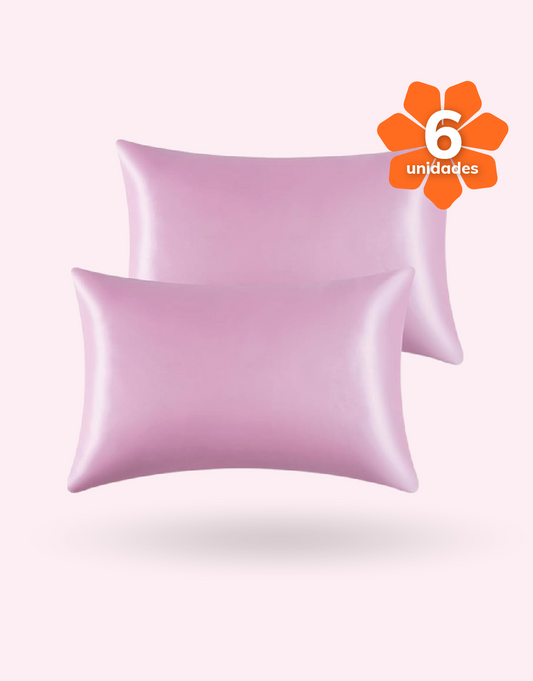 Kit Fundas de Almohada Satín caja