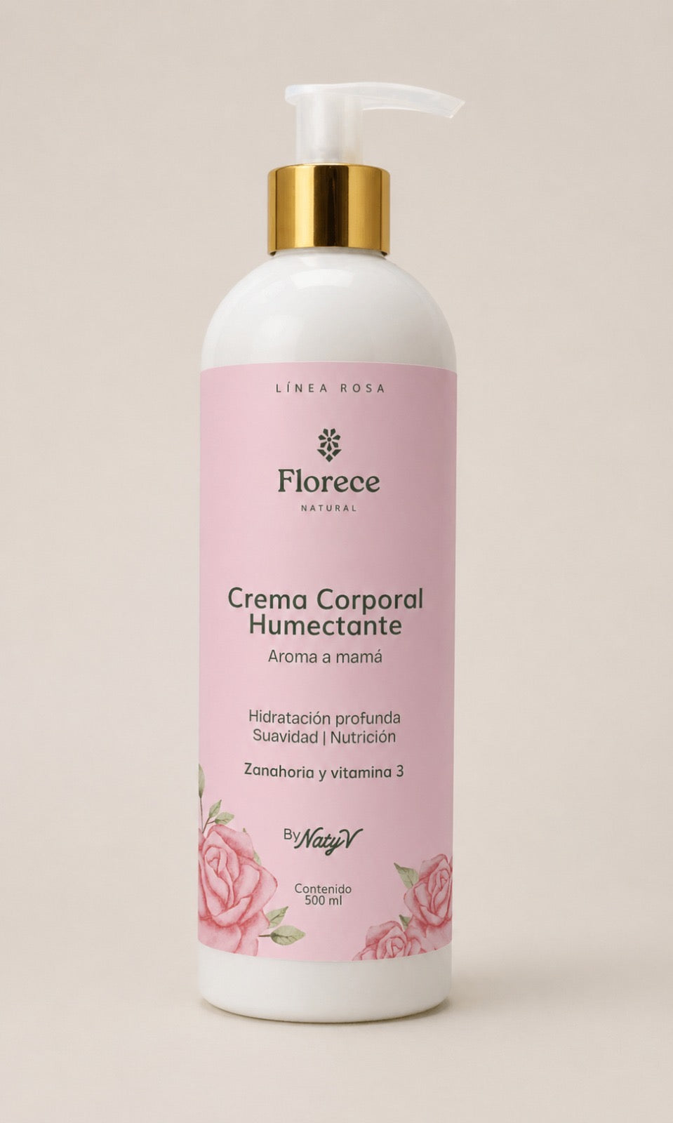 Crema corporal 500 ml - Aroma a mamá 🌸 | Caja x6