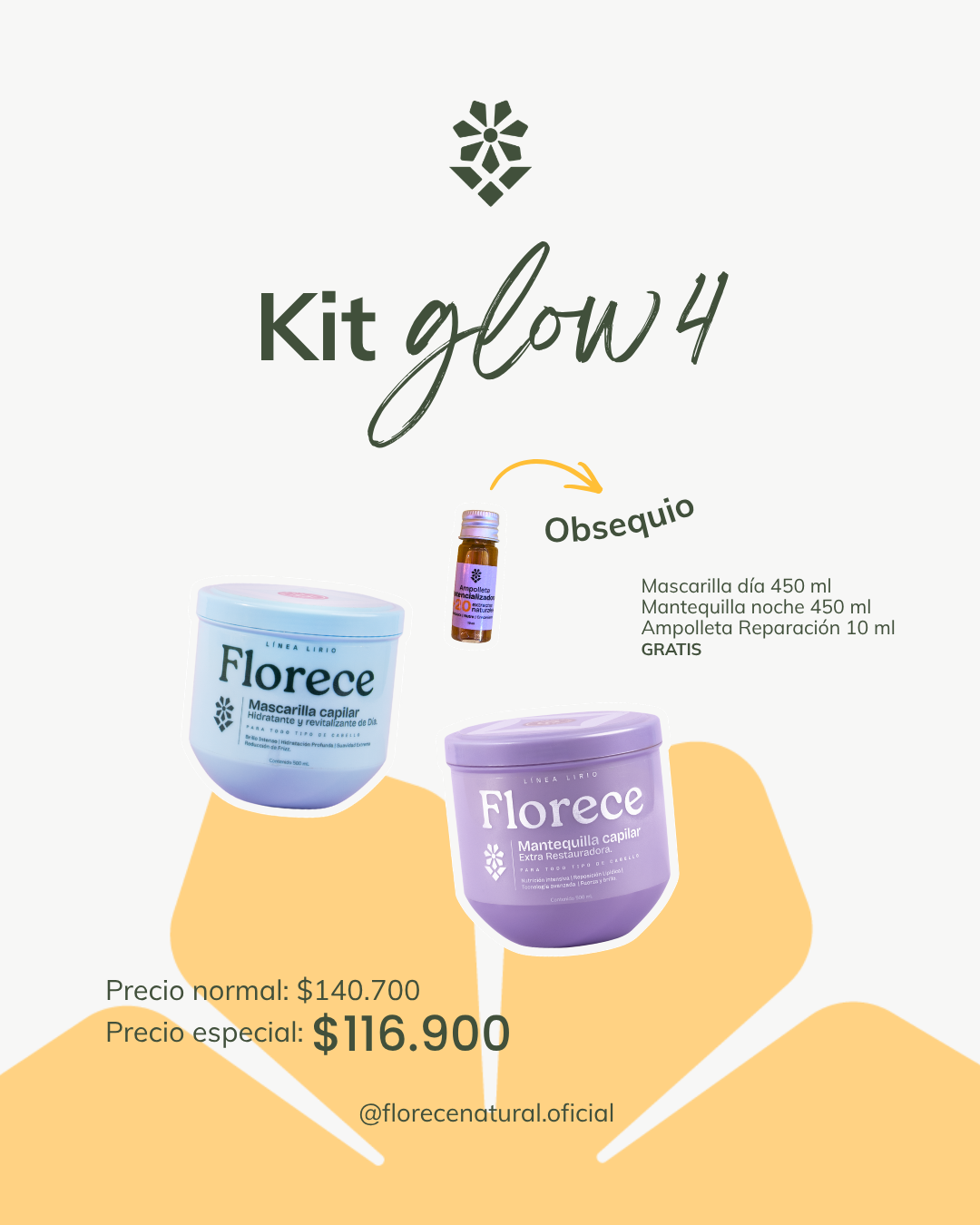 Kit completo Reto 360 Glow Florece 🌻