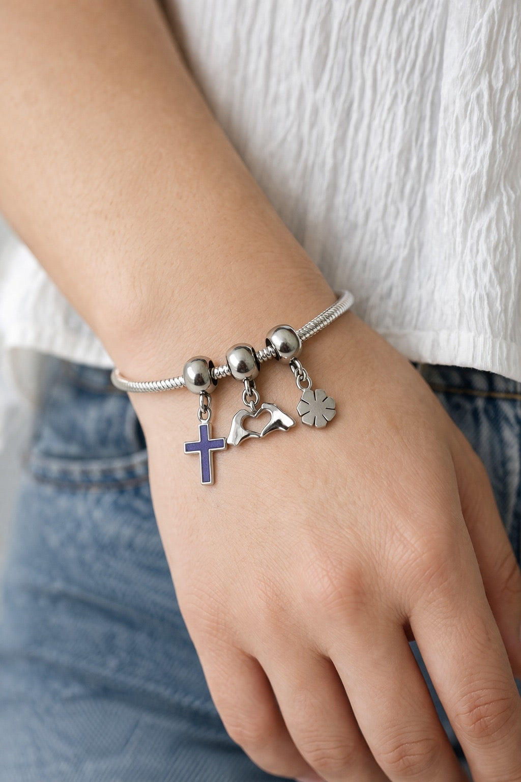 Brazalete Florece y Charms🌻