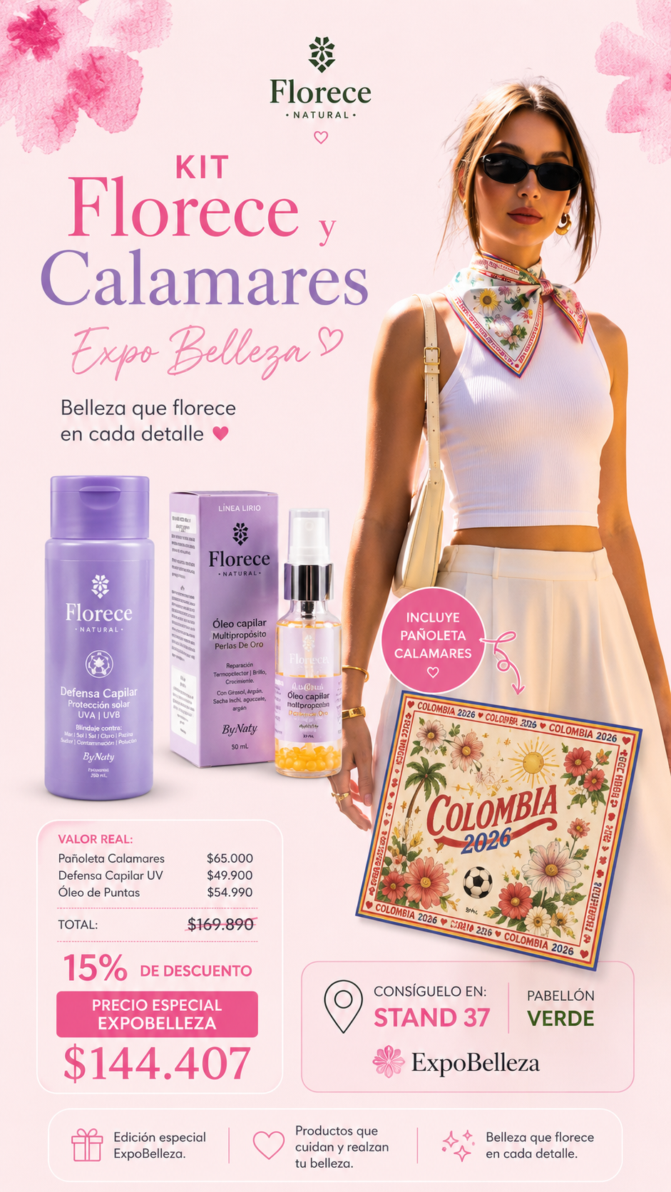 Calamares pañoleta Colombia expobelleza