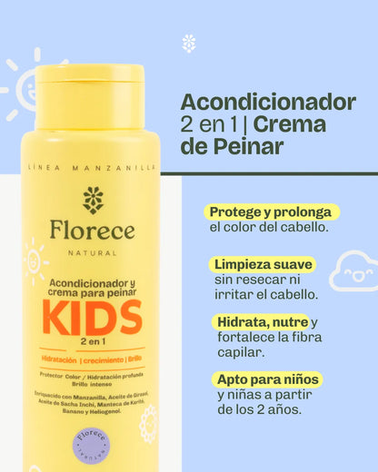 Acondicionador y Crema de Peinar Capilar KIDS