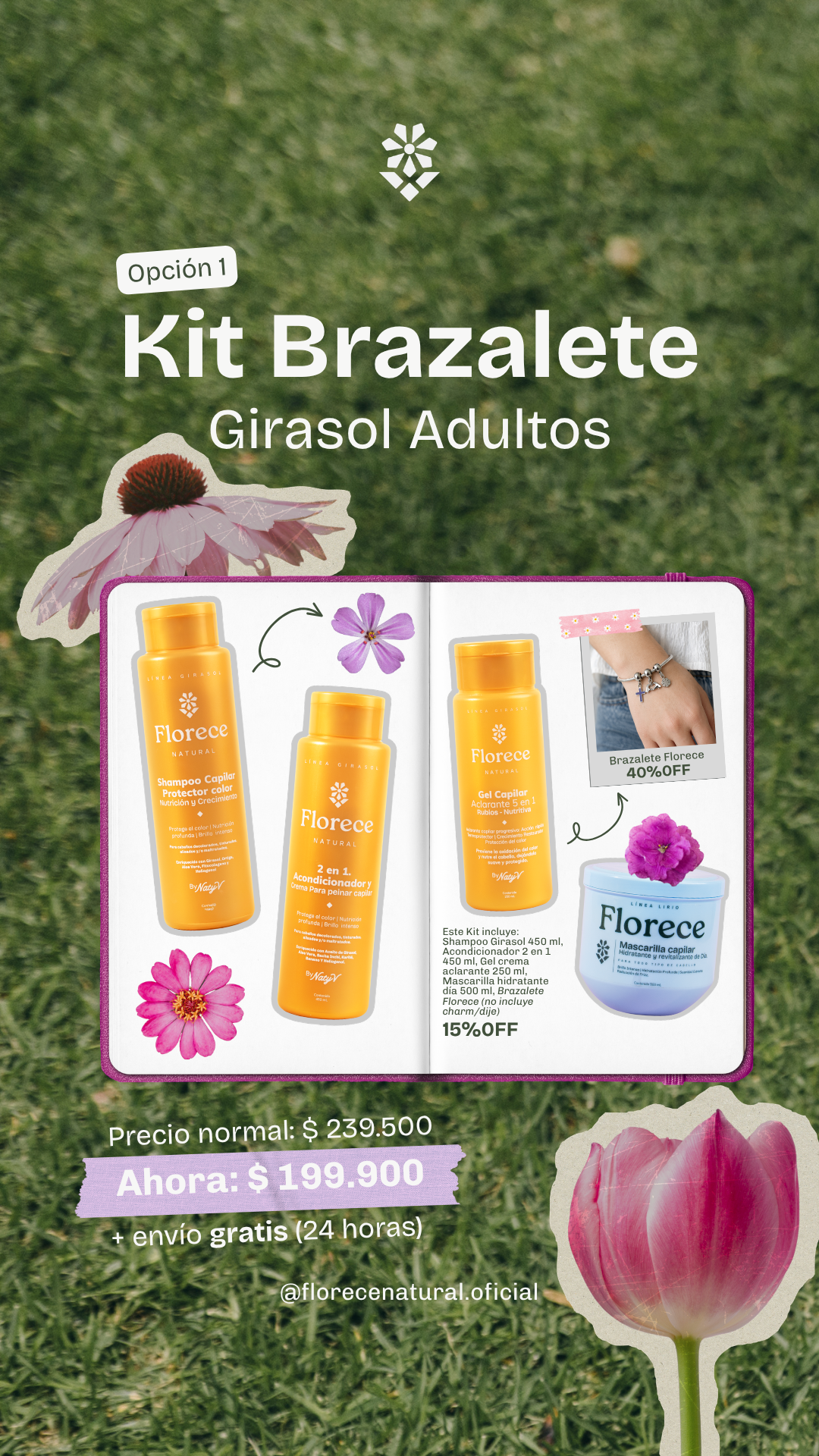 Kit Brazalete Girasol🌻
