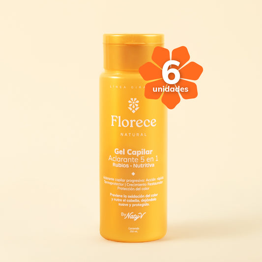 Gel/Crema Capilar Nutritiva Aclarante Progresiva  Girasol Rubio 5 en 1 - caja