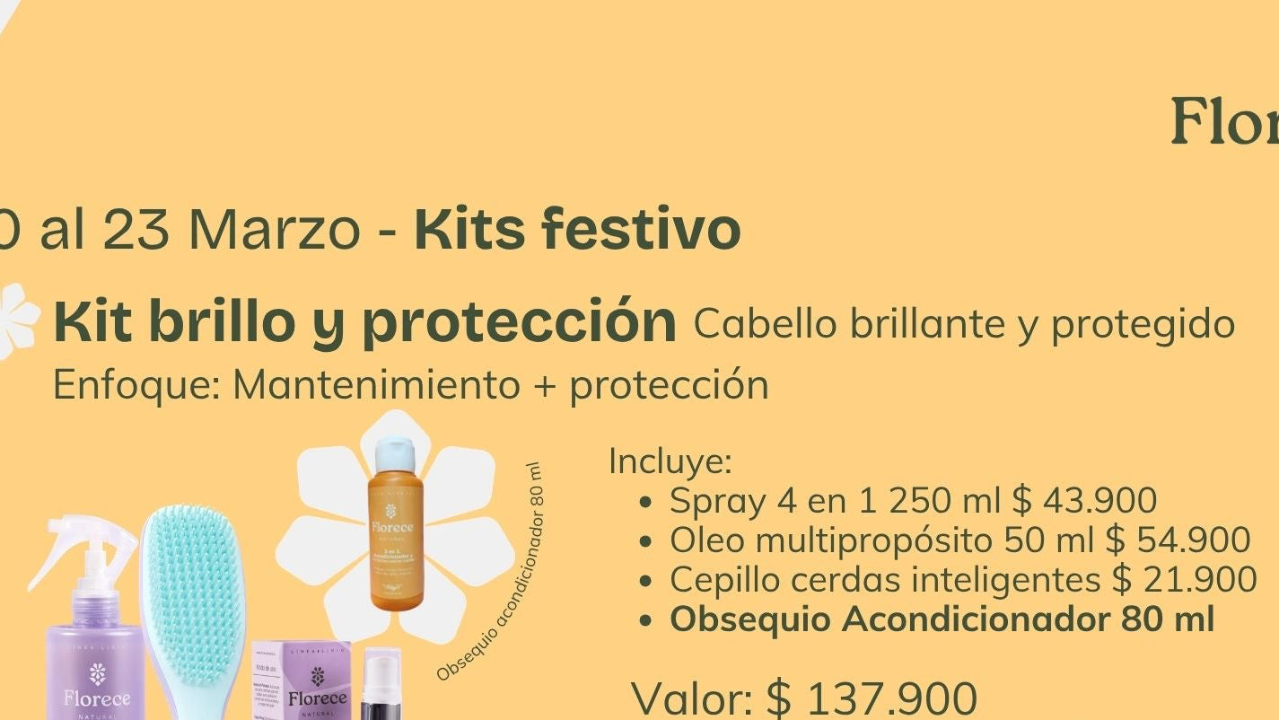 Kit vacaciones 3. Brillo y Protección - (Obsequio acondicionador)