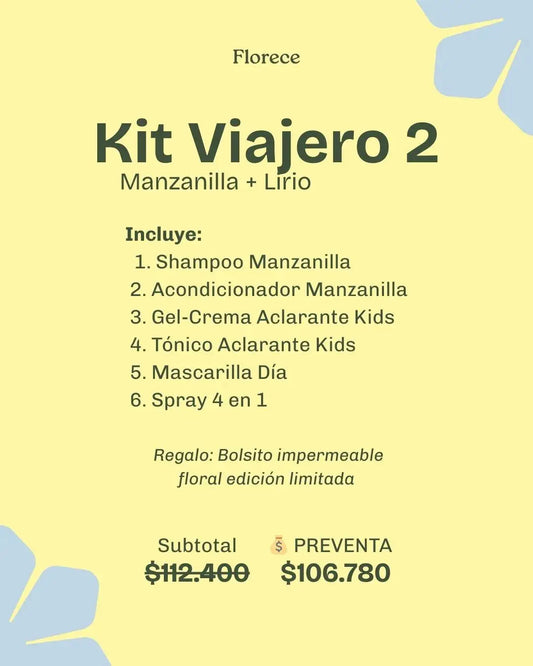 🌼 Kit Viajero Manzanilla + Lirio