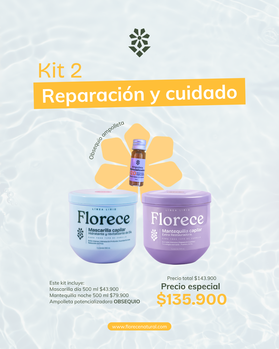 Kit vacaciones 2. Reparación y cuidado -  (Obsequio ampolleta)